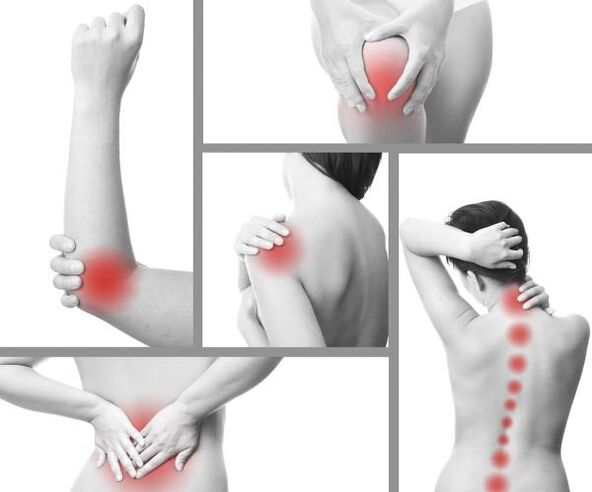 Entzündungsprozesse in mehreren Gelenken mit Arthritis
